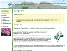 Tablet Screenshot of draglandsplanteskole.no